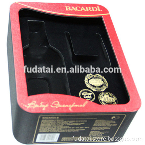 FDT custom artpaper foil blister tray hot sale wine box